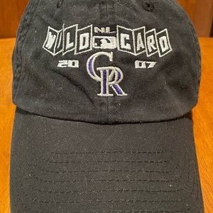 NWOT - Geniune New Era Colorado Rockies 2007 Wild Card cap - OS Unisex